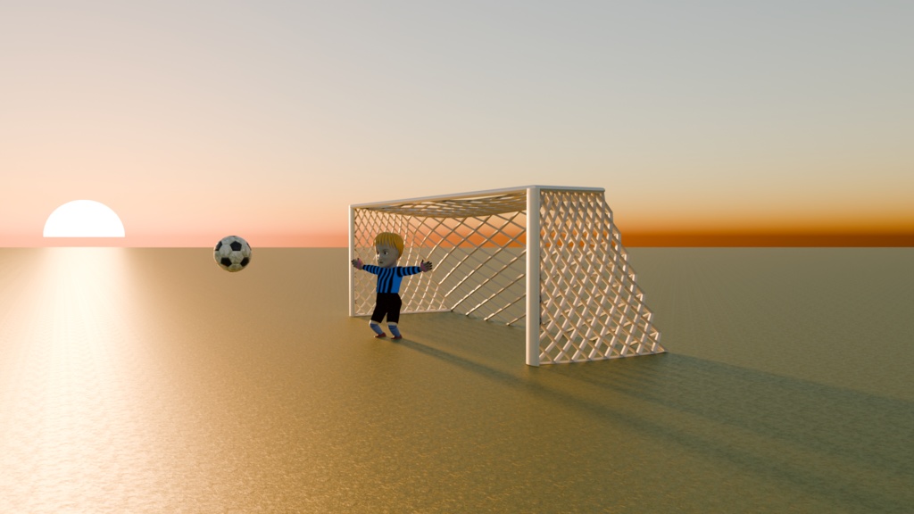 Unity対応！「３Dモデル」リアルなサッカーゴール