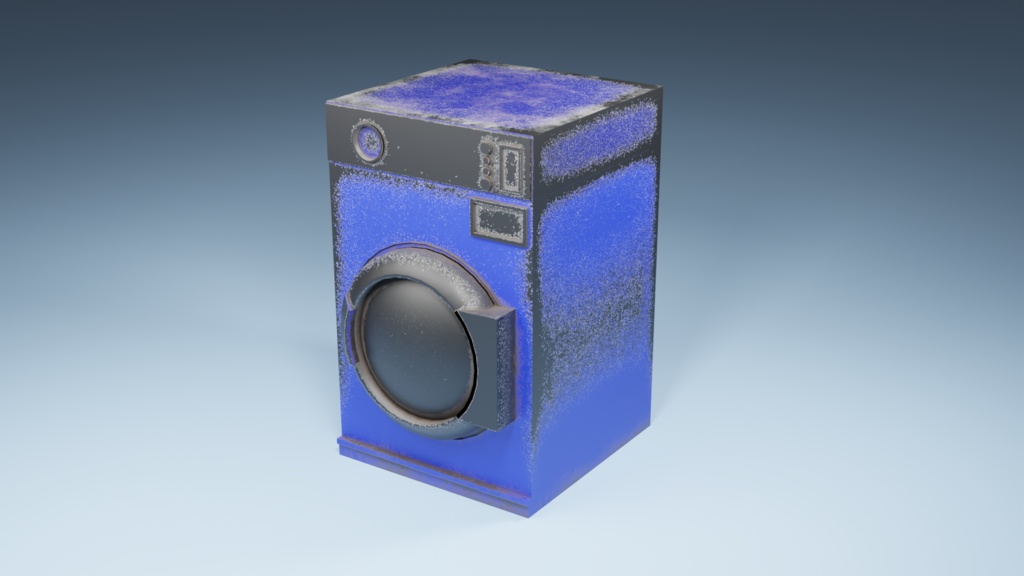 Unity対応！「3Dモデル」ビンテージ風な洗濯機