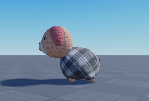 Unity対応!「3Dモデル」イヌのぬいぐるみ