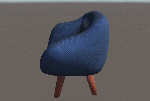 Unity&Roblox対応!「3Dモデル」おしゃれなデニム風ソファ