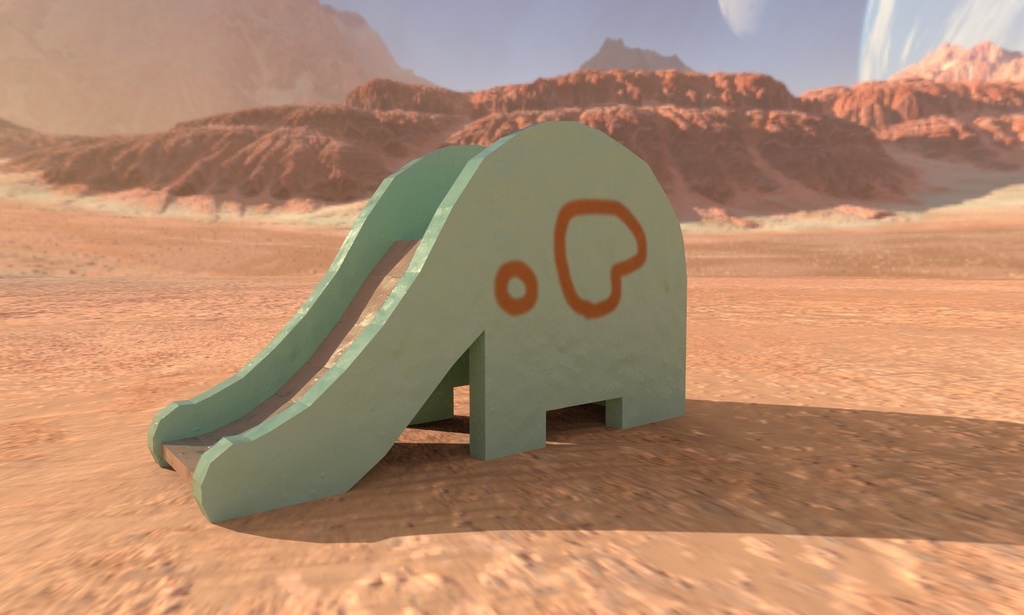 Unity&Roblx対応!「3Dモデル」ゾウの滑り台