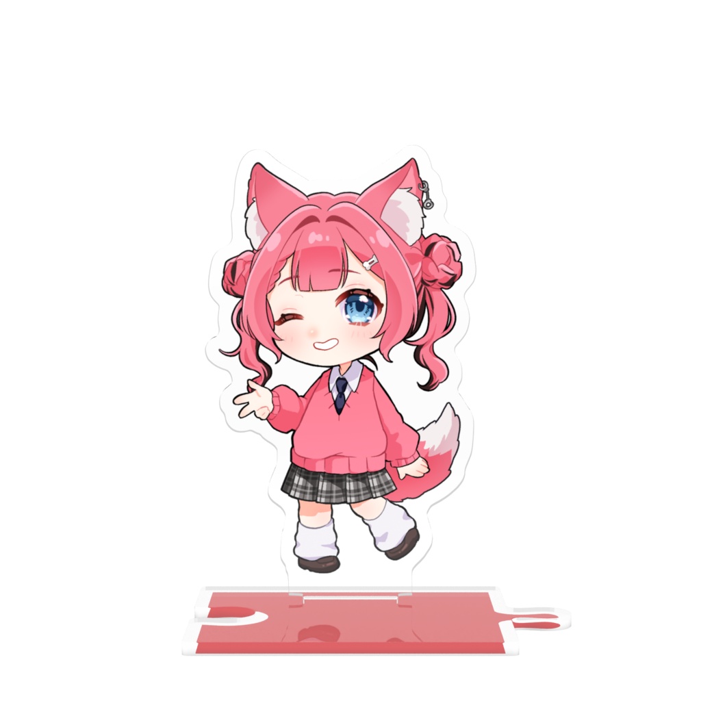 【4.5.6月販売】ミニあずきちゃん 制服【つながるアクスタ】
