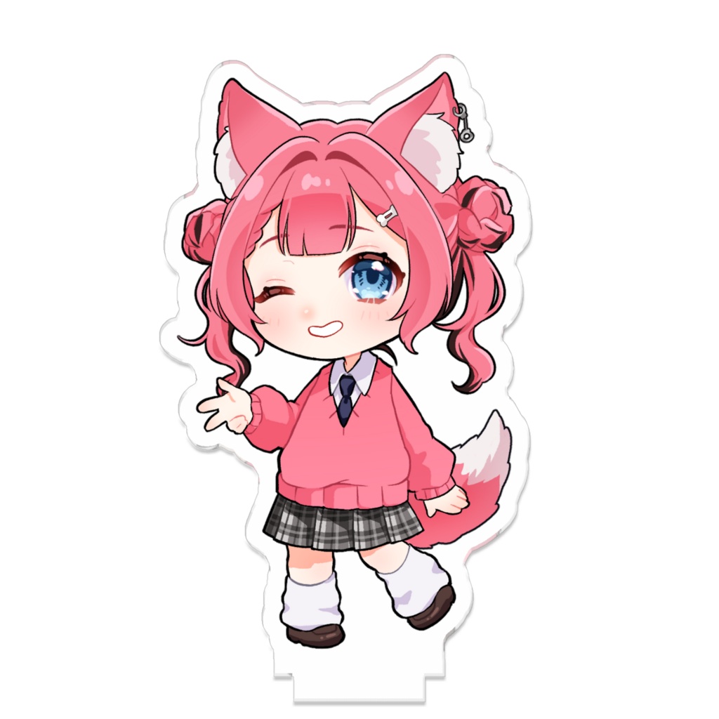 【4.5.6月販売】ミニあずきちゃん 制服【つながるアクスタ】