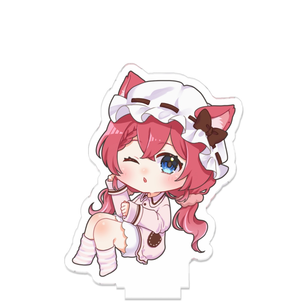 【4.5.6月販売】ミニあずきちゃん パジャマ【つながるアクスタ】