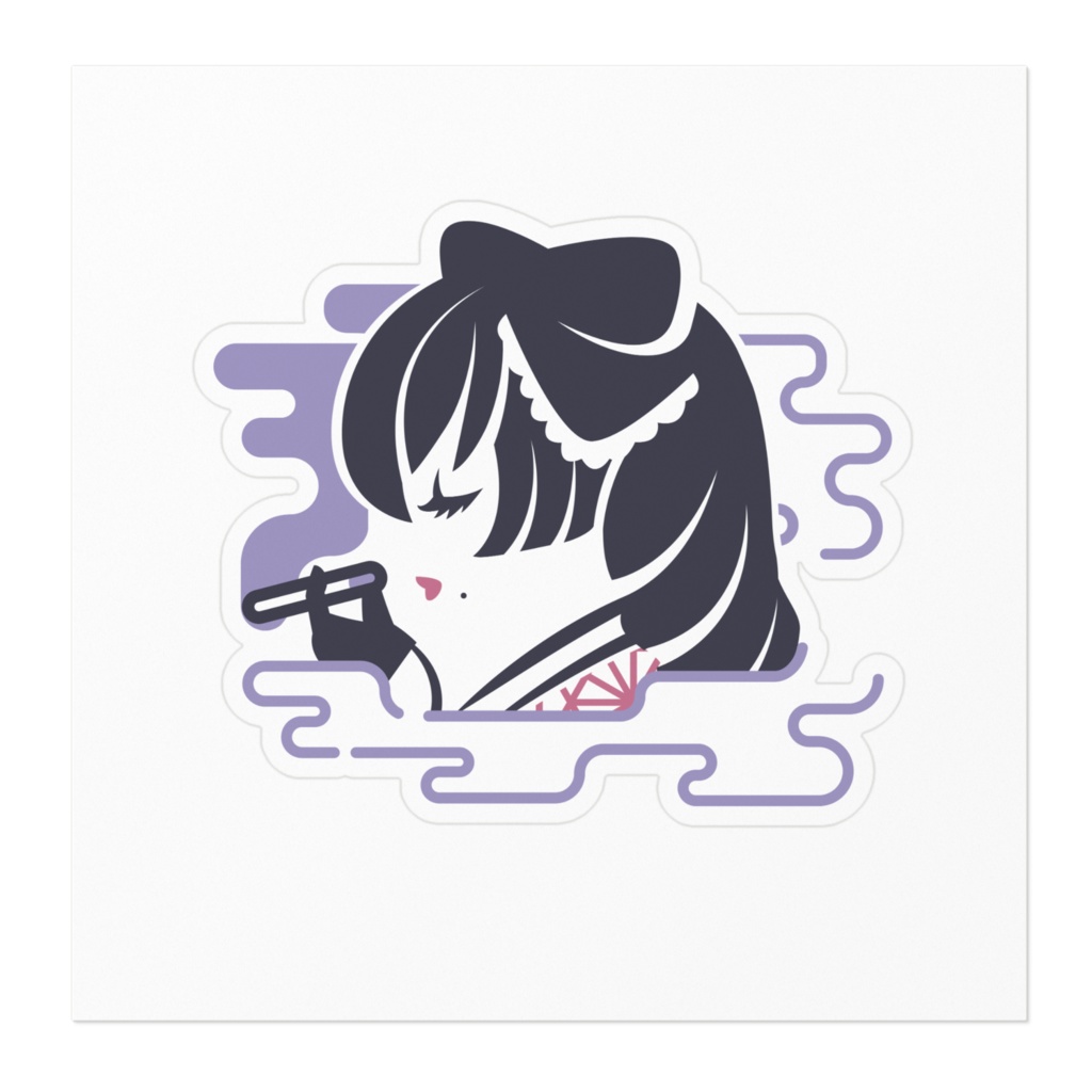 ヴアーチヤル喫茶甘萬 ステツカア