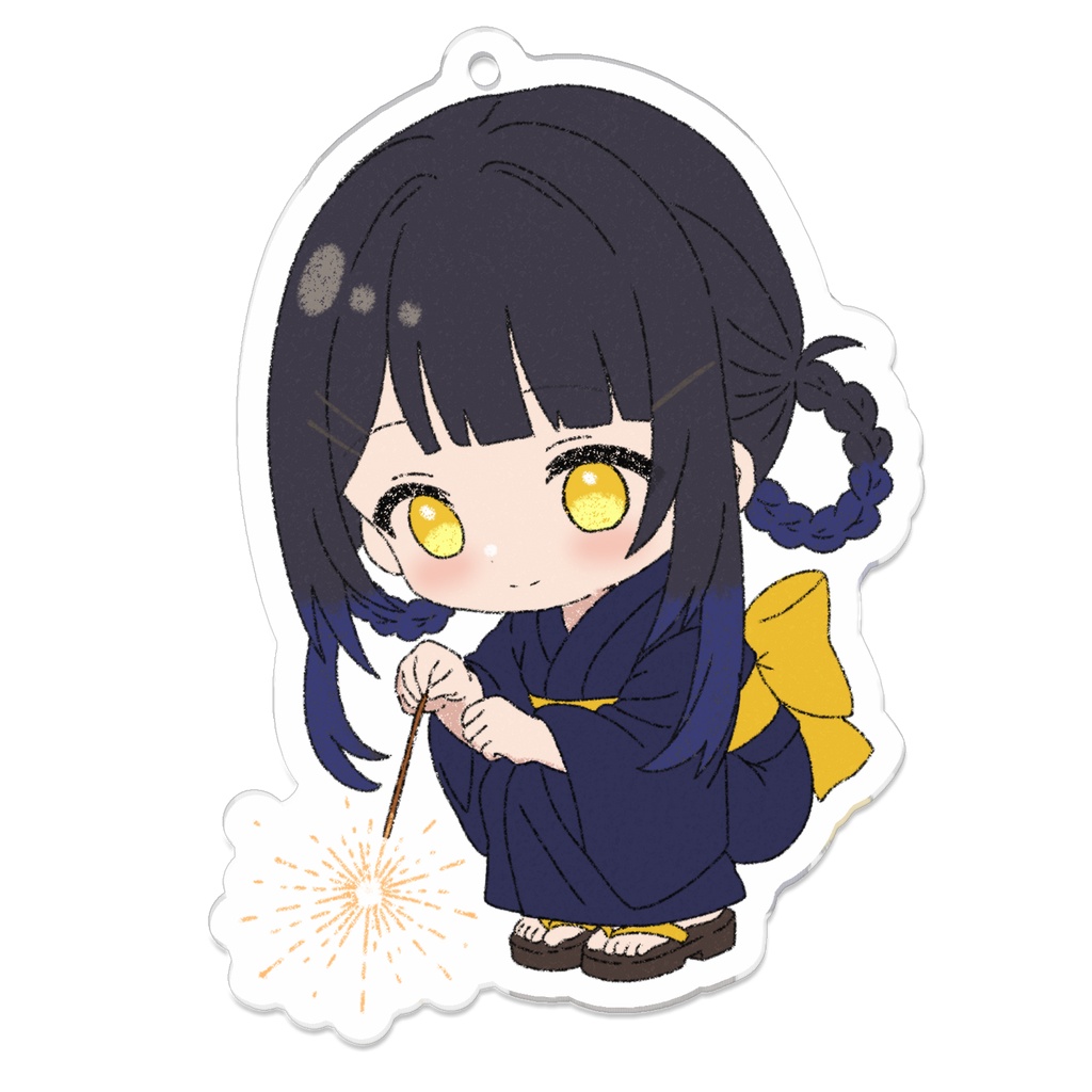 線香花火アクリルキーホルダー