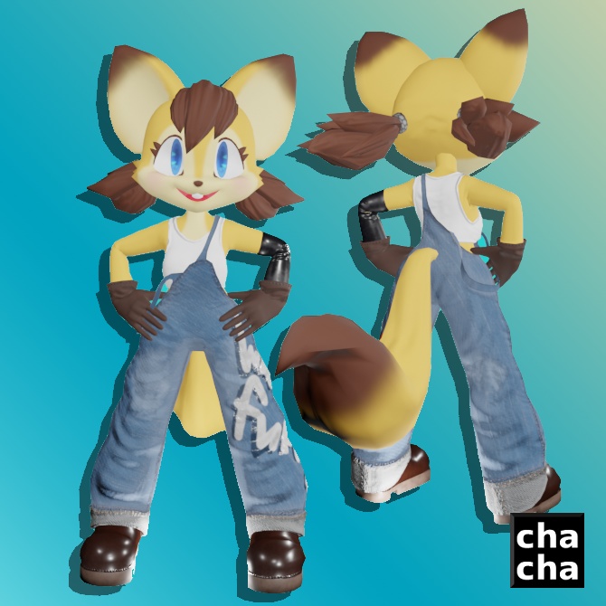 オリジナル3Dモデル「アケミ」