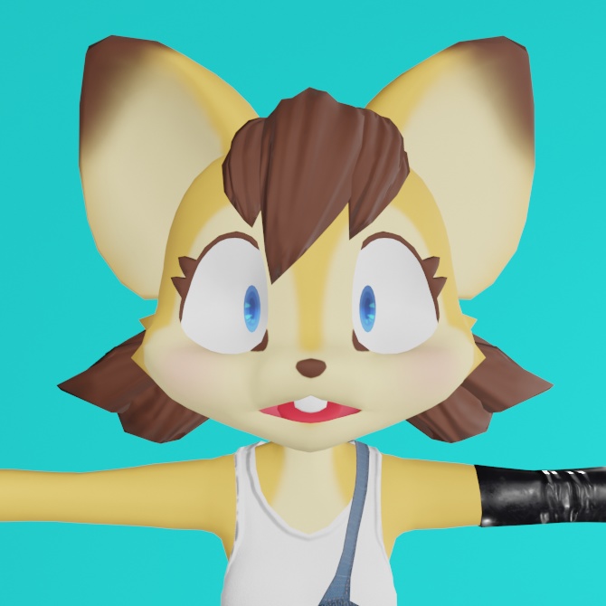 オリジナル3Dモデル「アケミ」