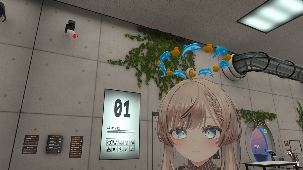 イルカさんとヒヨコさん仲良しヘイロー