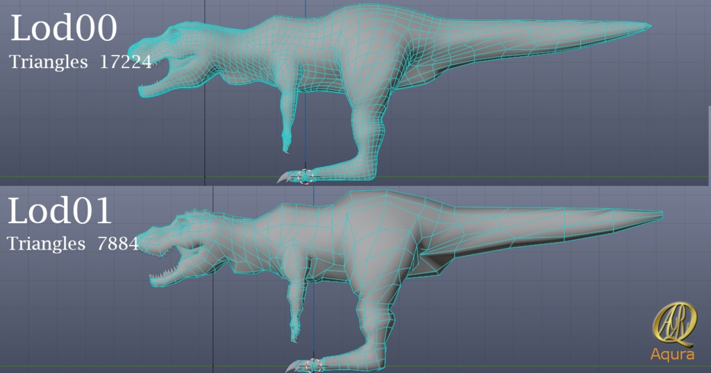 T-rex 3Dモデル