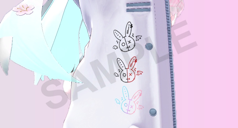 ˙˚ ᕱ⑅ᕱ ɞ˚˙『うさアンジェルタトゥー』UsaAngel Tattoo 【VRC】