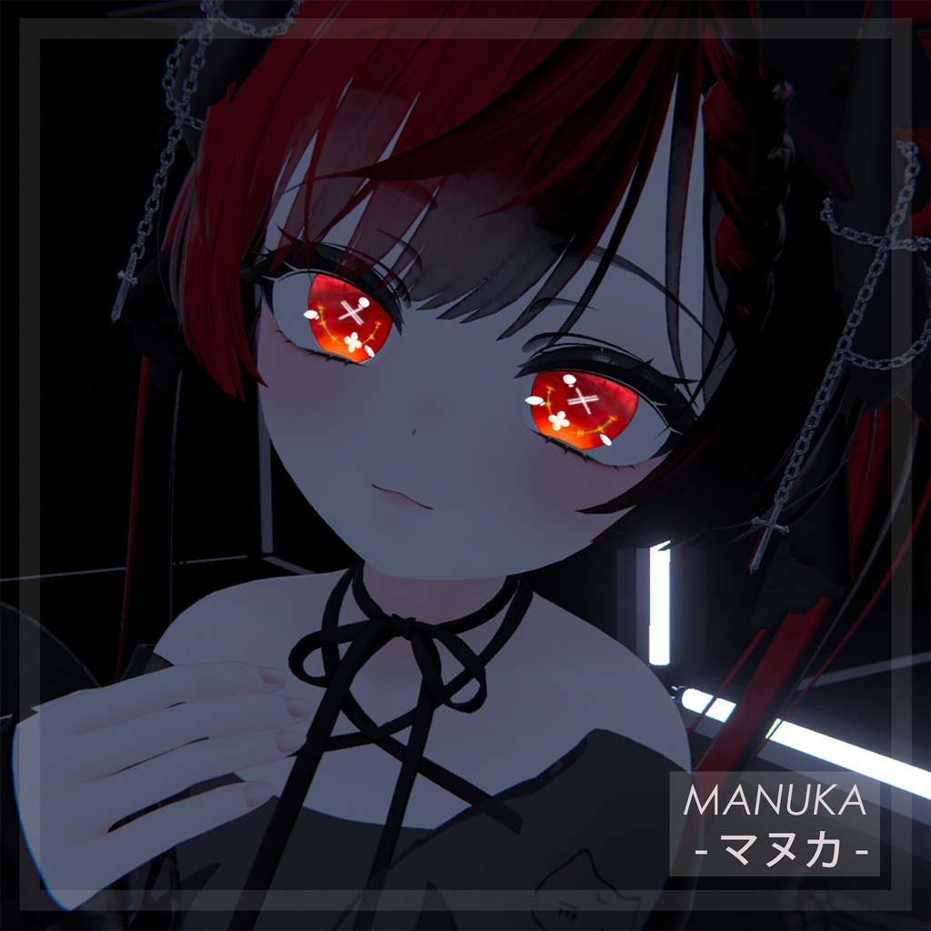 (´xωx`)【5アバター対応】『 バツ瞳テクスチャ 』Cross Eye Texture【VRC】