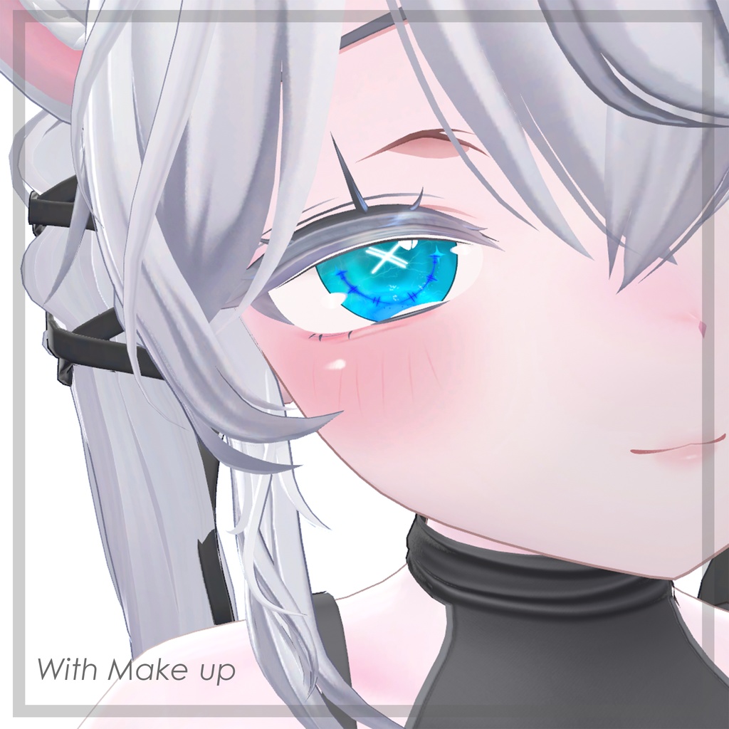 (´xωx`)【しお対応】『 バツ瞳テクスチャ＋メイク＋ボディテクスチャ 』Cross Eye Texture + Make up ...