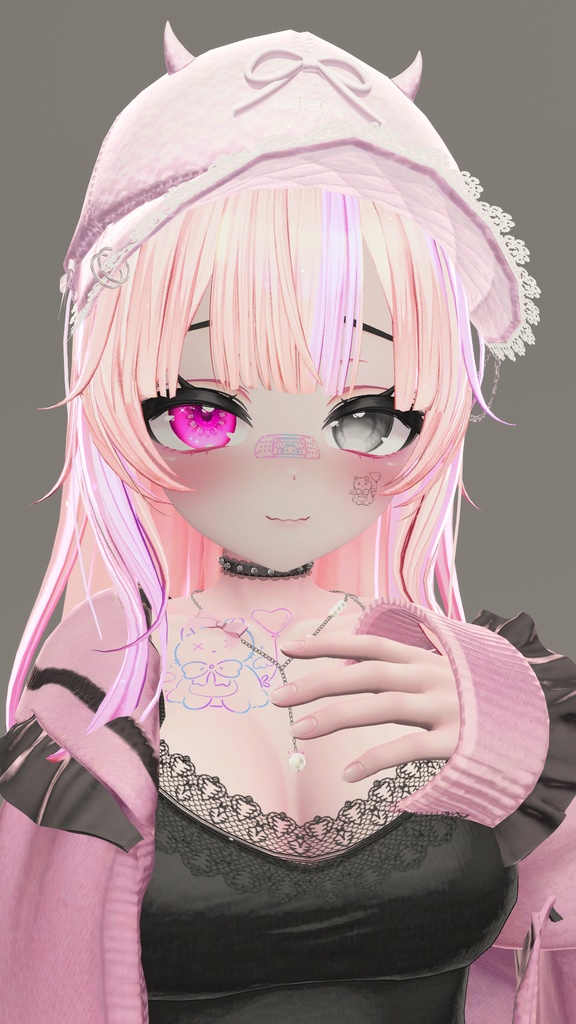 ₍˄·͈༝·͈˄₎♡『バレンタイン猫タトゥー』Valentine Neko Tattoo【VRC】