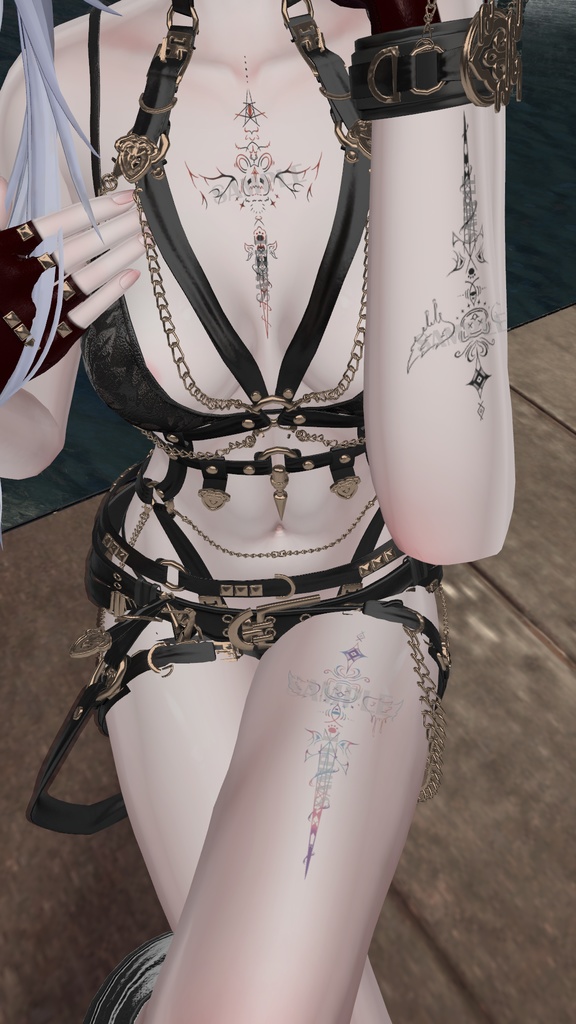 ꒰ঌᐢ.ˬ.ᐢψ꒱『天使悪タトゥー』Tenshiaku Tattoo【VRC】