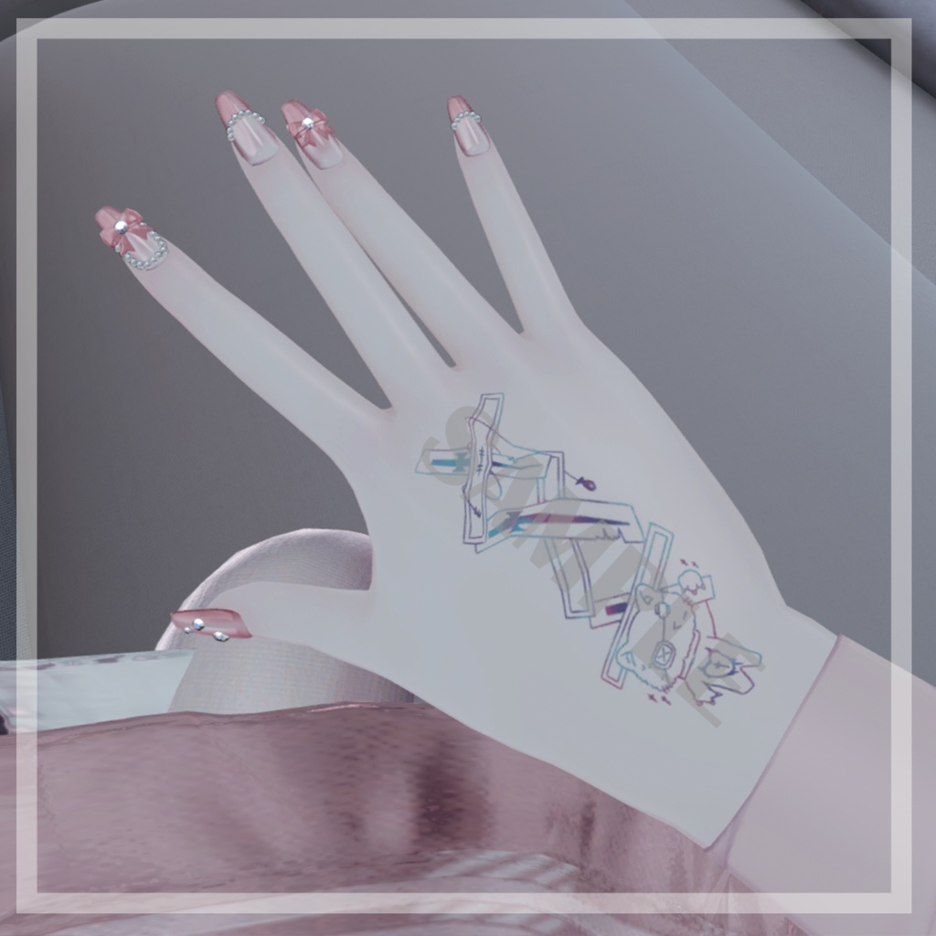 ꒰;>.<꒱『傷にゃんタトゥー』Kizunyan Tattoo Texture【VRC】