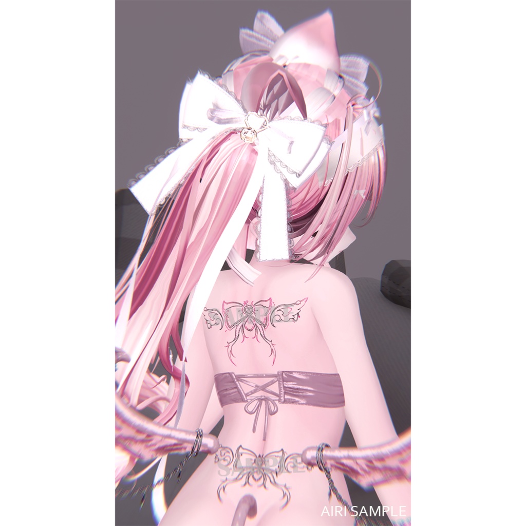 💞VALENTINE SALE中💞˚₊‧꒰ა 𓂋 ໒꒱ ‧₊˚『天魔の愛タトゥー』Love of Angel x Demon Tattoo Texture【VRC】