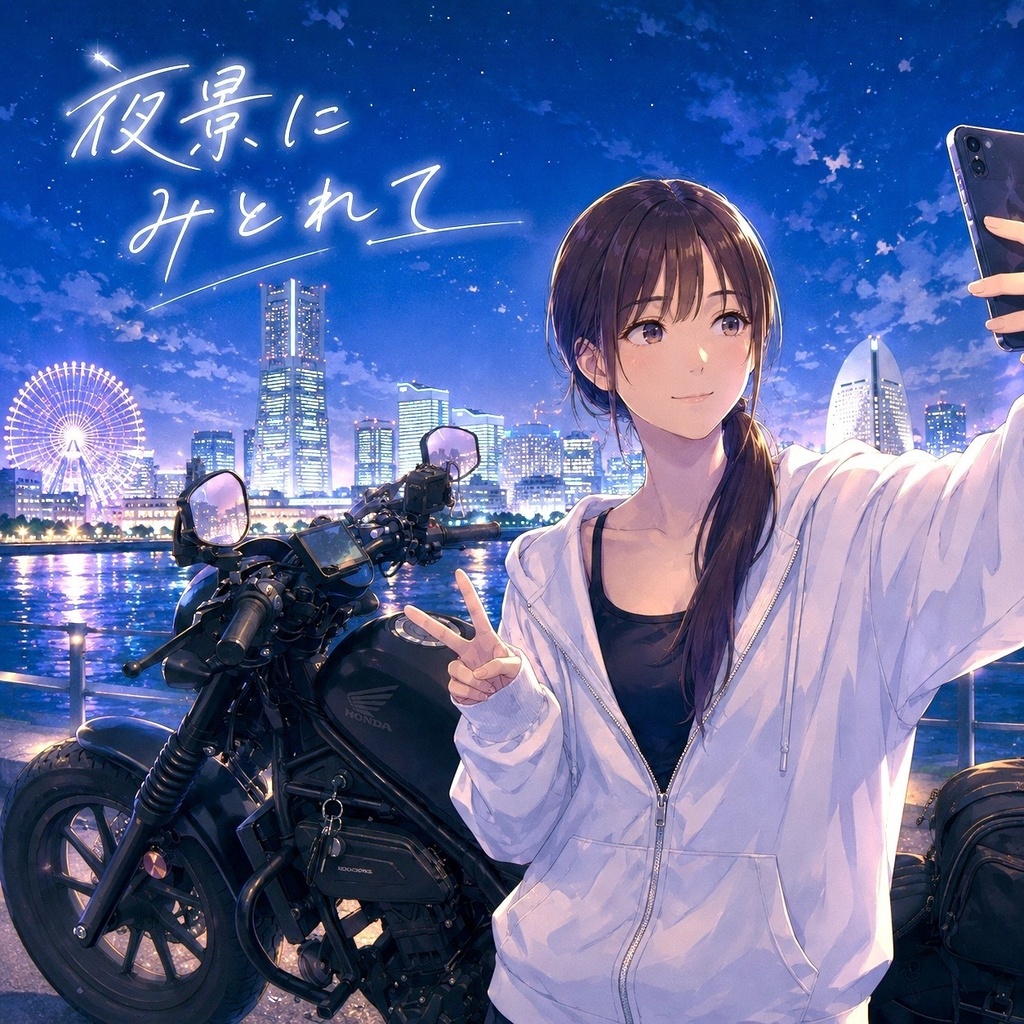 夜景にみとれて