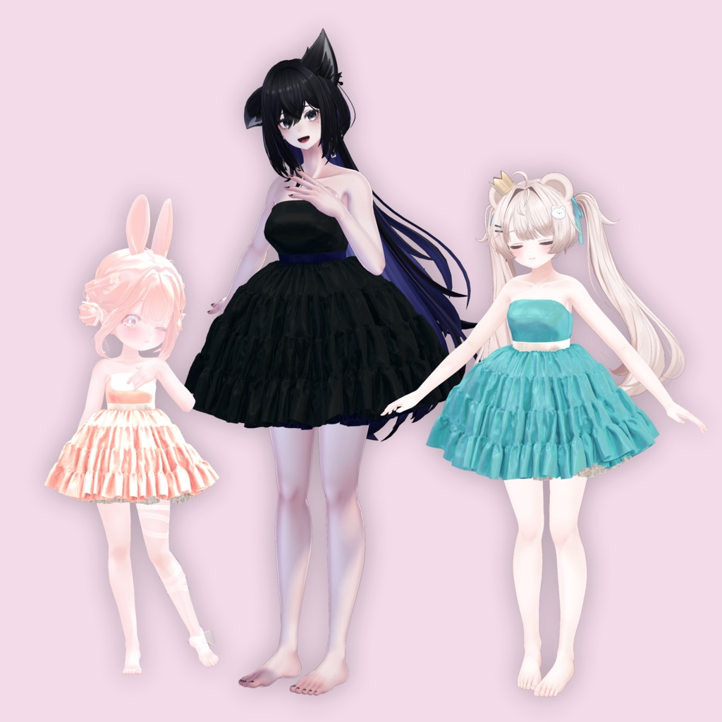 【無料】フリフリかわいいワンピース【free】