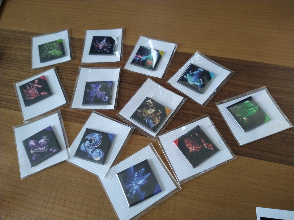 鉱物 缶マグネット 誕生石セット