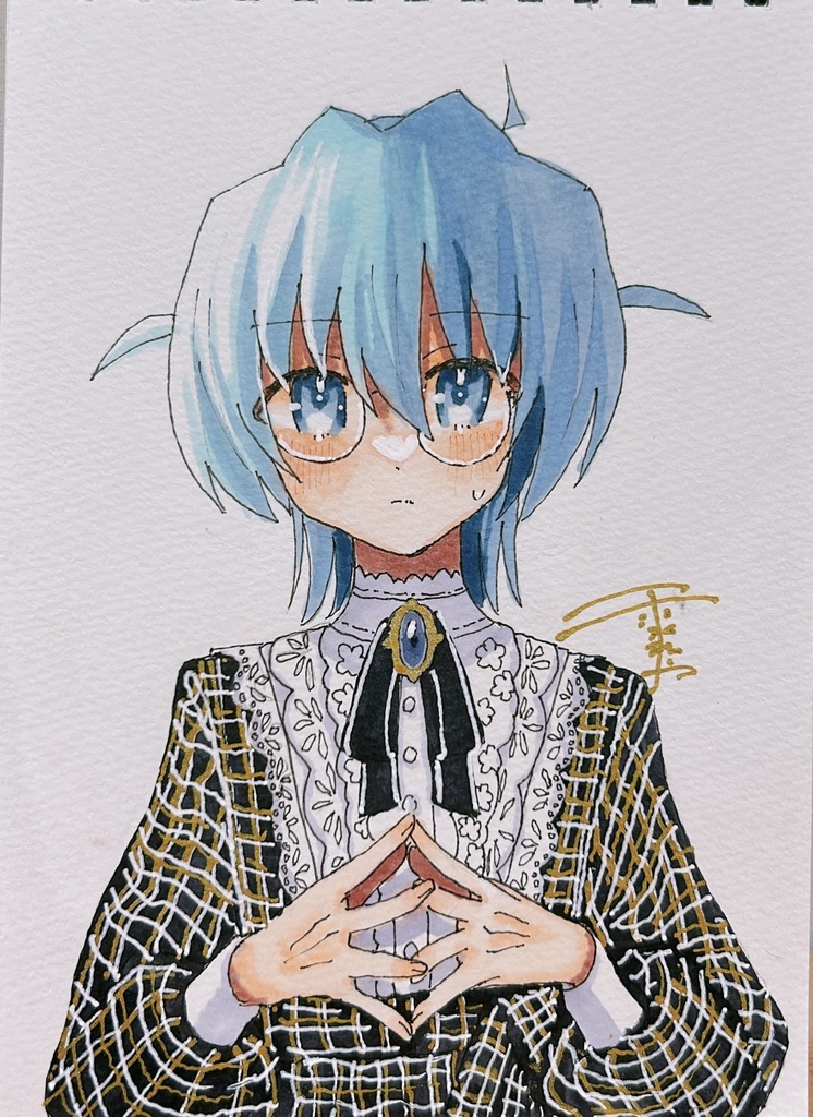 原画 丸メガネハヤテくん
