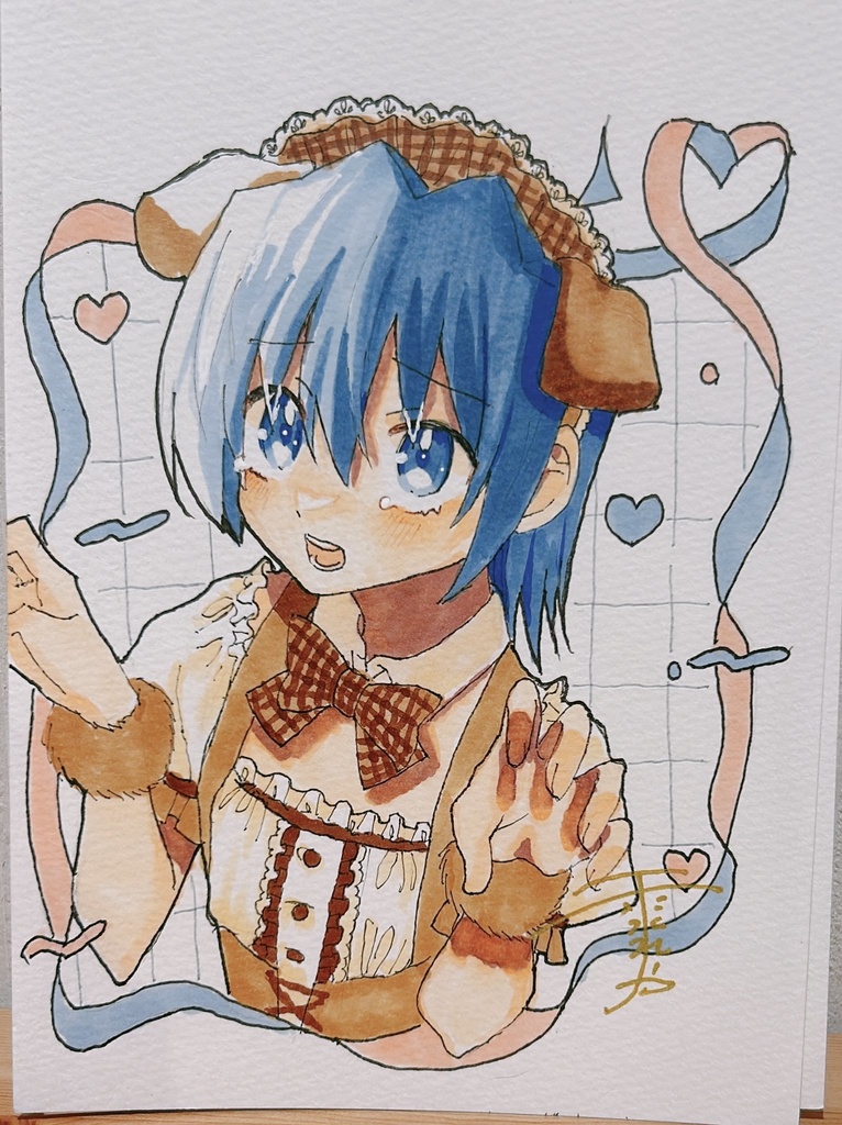 原画　犬耳ハヤテくん