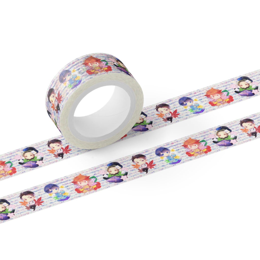 【ゆるラプソ】マスキングテープ -茂雪カラーver-