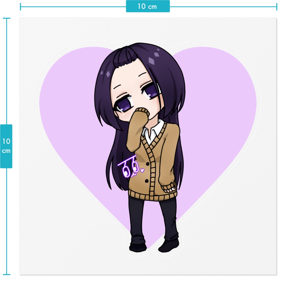 前髪上げ ステッカー