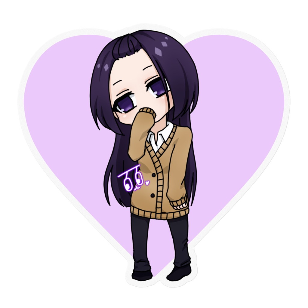 前髪上げ ステッカー