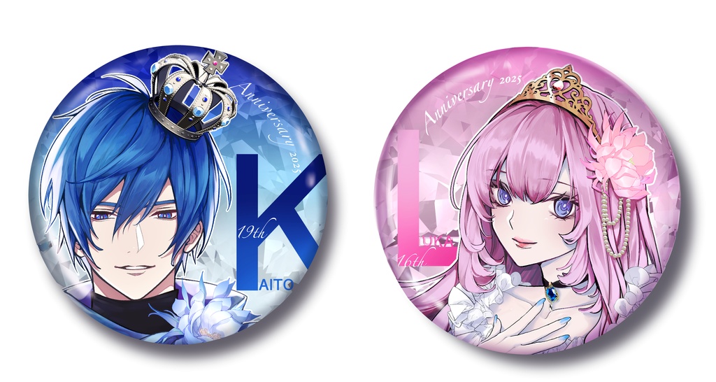 巡音ルカ&KAITOお誕生日記念缶バッジ
