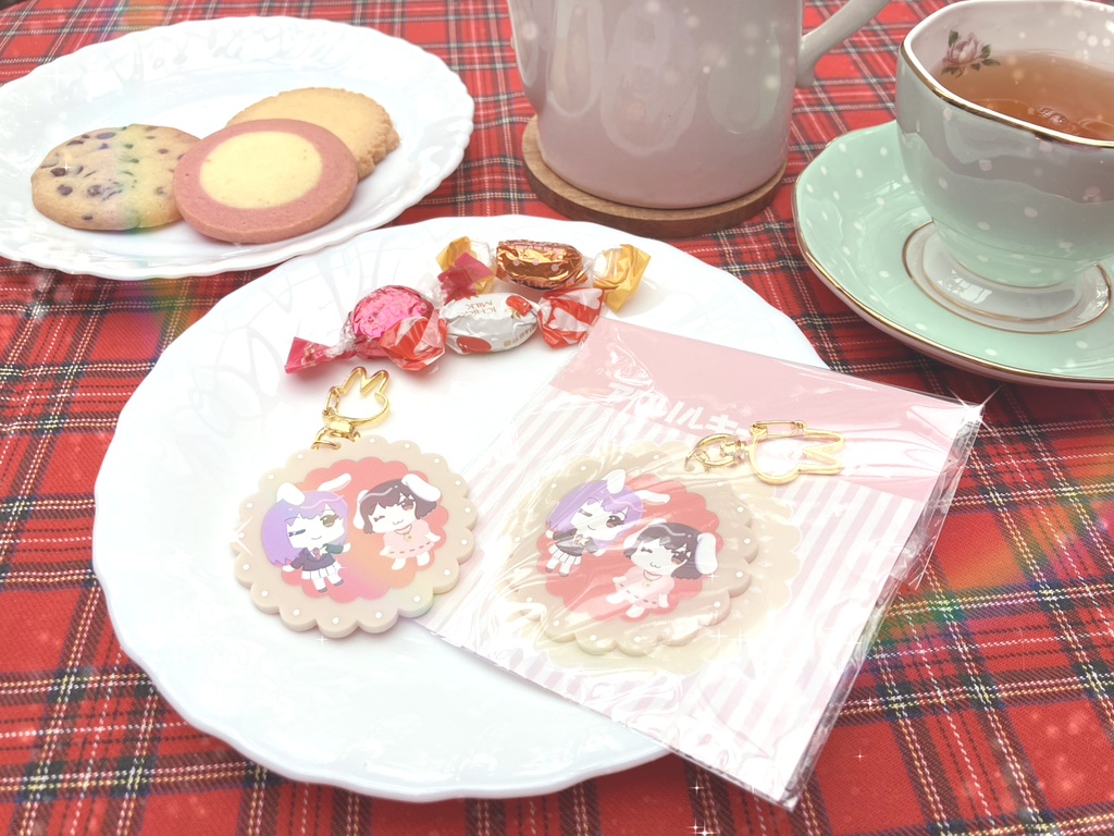 うどんげ＆てゐ　クッキー風アクリルキーホルダー