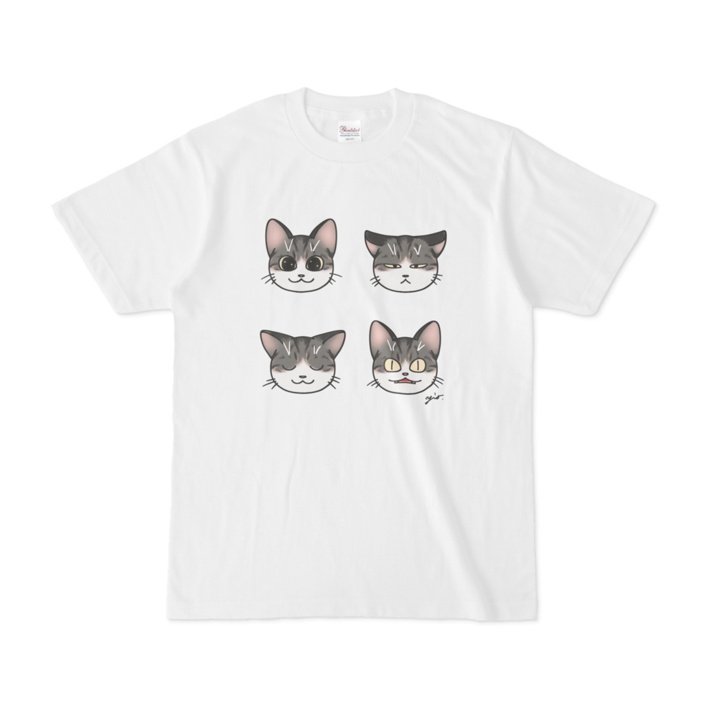 けだま四面相Tシャツ