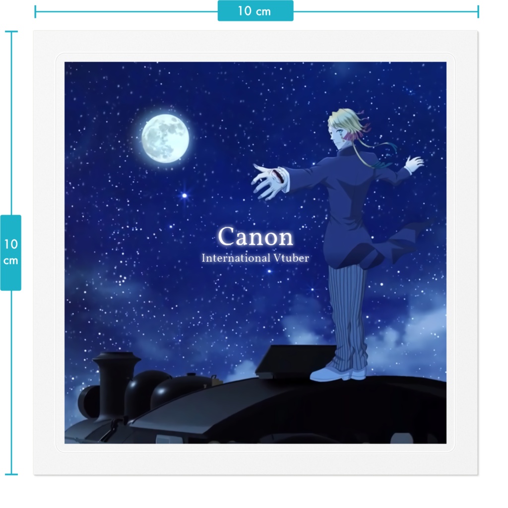 Canon 鬼滅の刃 炎ver 透明ステッカー