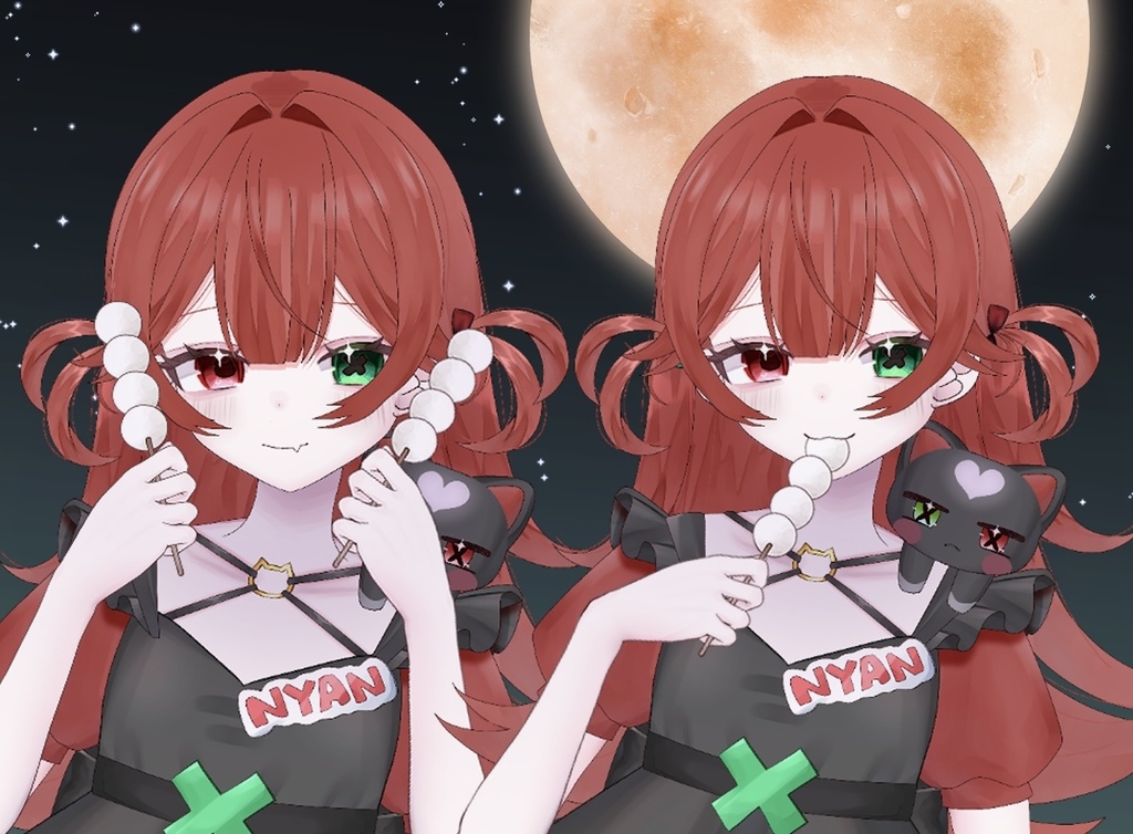 【VTuber素材】お月見お団子を持つ手