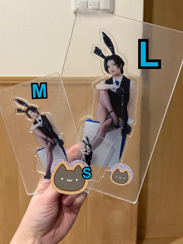 バニーアクスタ① 3サイズあります