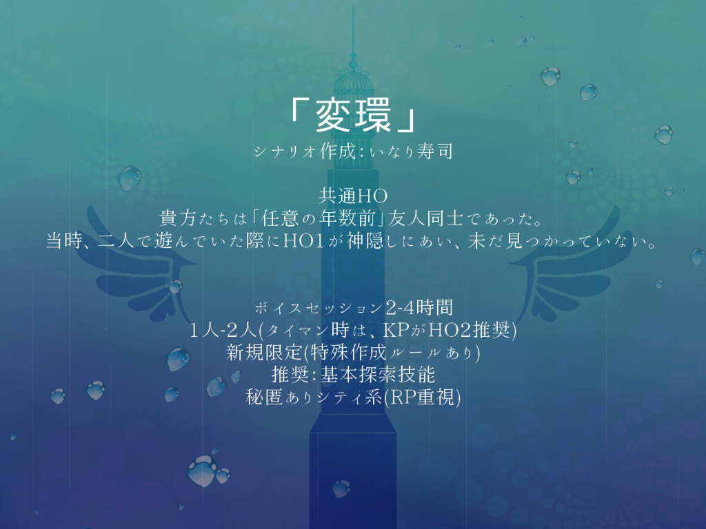 CoCシナリオ「変環」