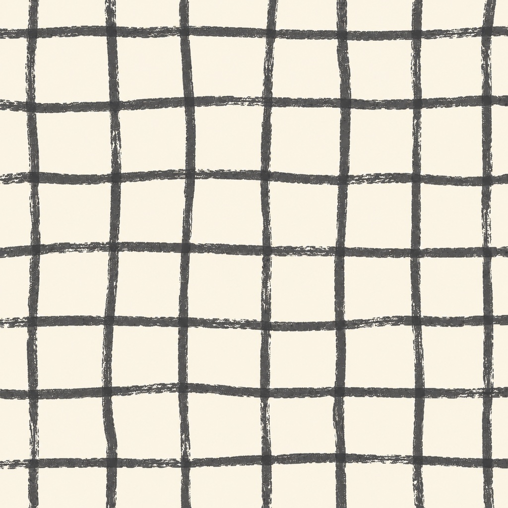 【12×12inch】手描き風グリッドペーパー 10枚セット|Grid Papers|クレヨン風チェック背景素材