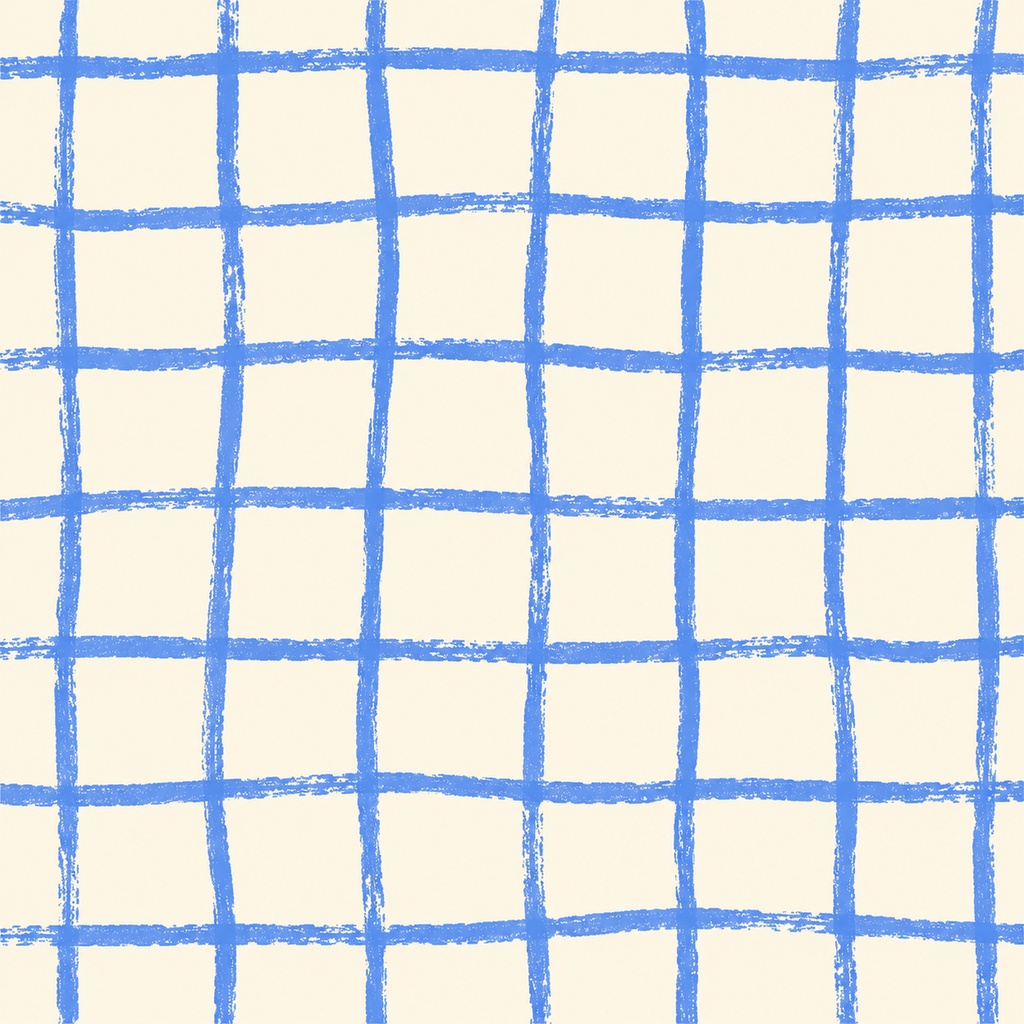 【12×12inch】手描き風グリッドペーパー 10枚セット|Grid Papers|クレヨン風チェック背景素材