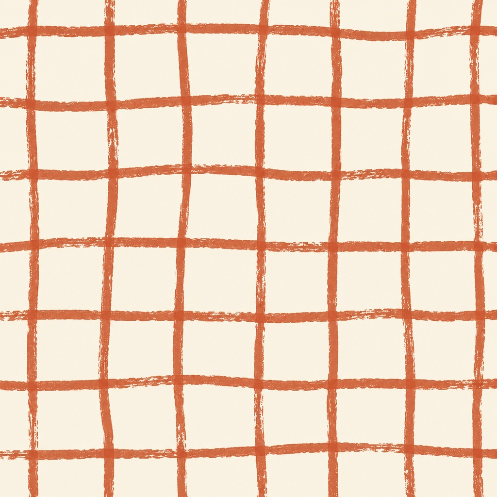 【12×12inch】手描き風グリッドペーパー 10枚セット|Grid Papers|クレヨン風チェック背景素材