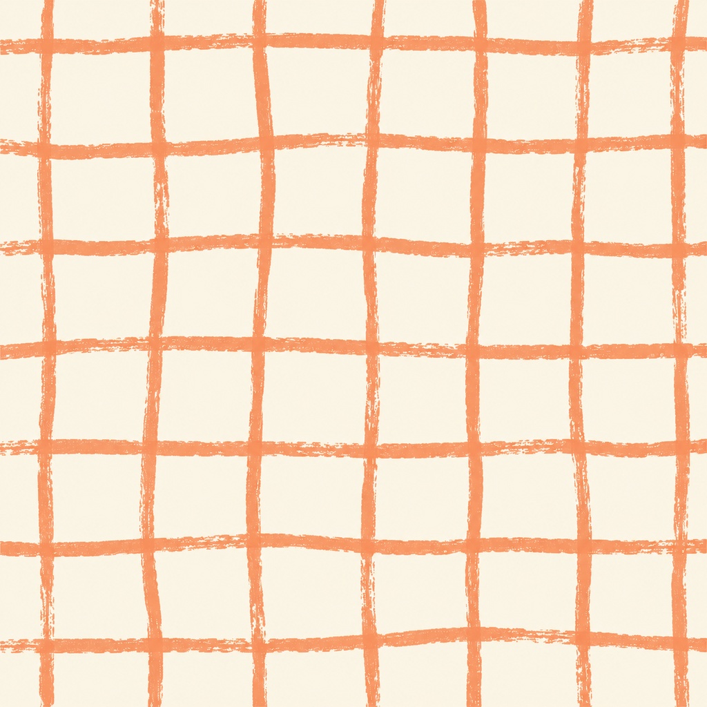 【12×12inch】手描き風グリッドペーパー 10枚セット|Grid Papers|クレヨン風チェック背景素材