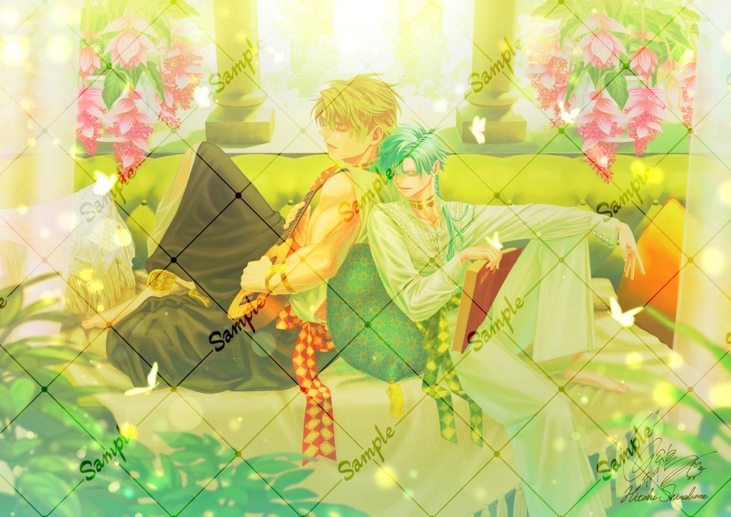 【ペーパースタンド】「君とともに」A4イラスト