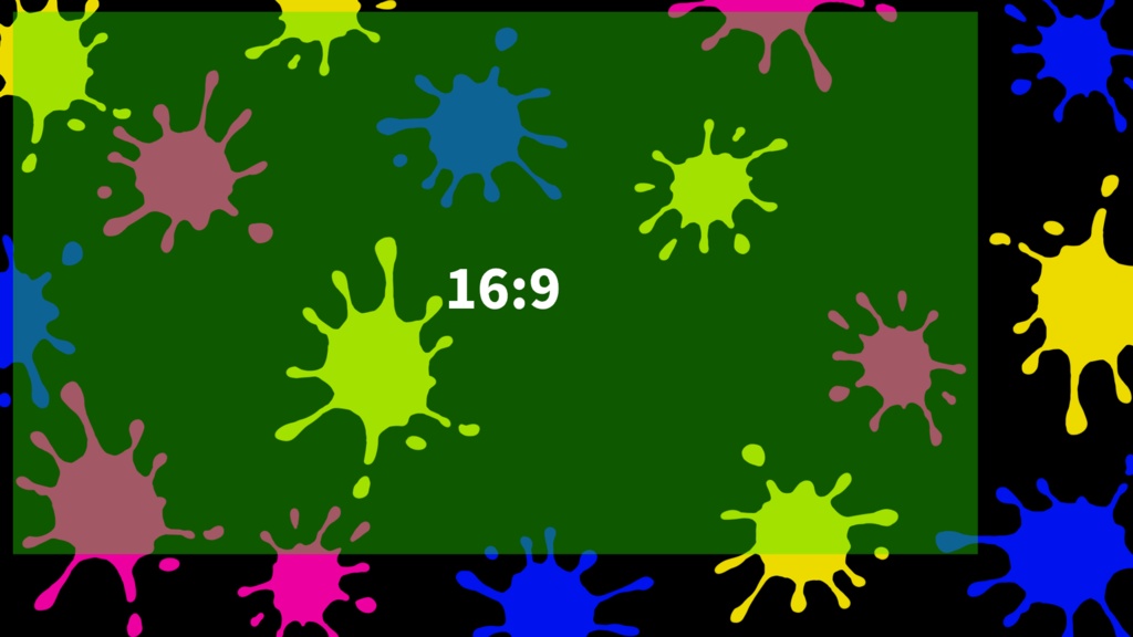 【フリー】インクべた。スプラ風配信背景【お布施用あり】