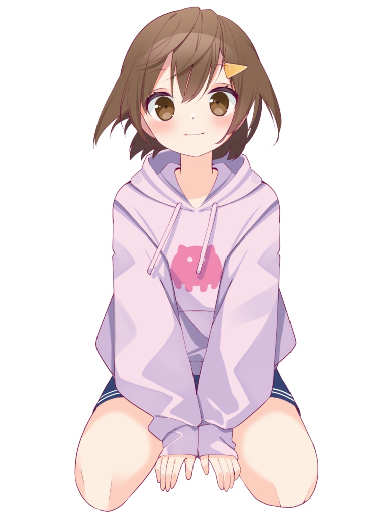 【フリー素材】まるもり(髪パーツ分けあり)