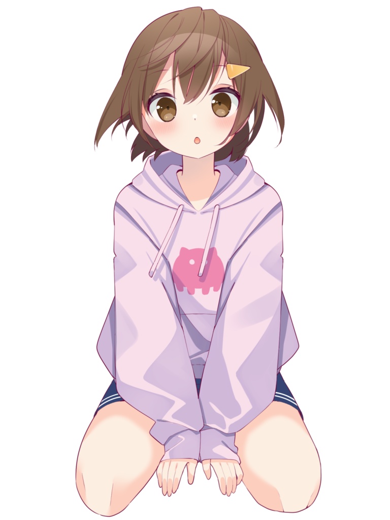 【フリー素材】まるもり(髪パーツ分けあり)