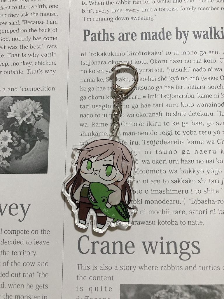 わにぬいアクリルキーホルダー｜エレノア・アッシュボーン