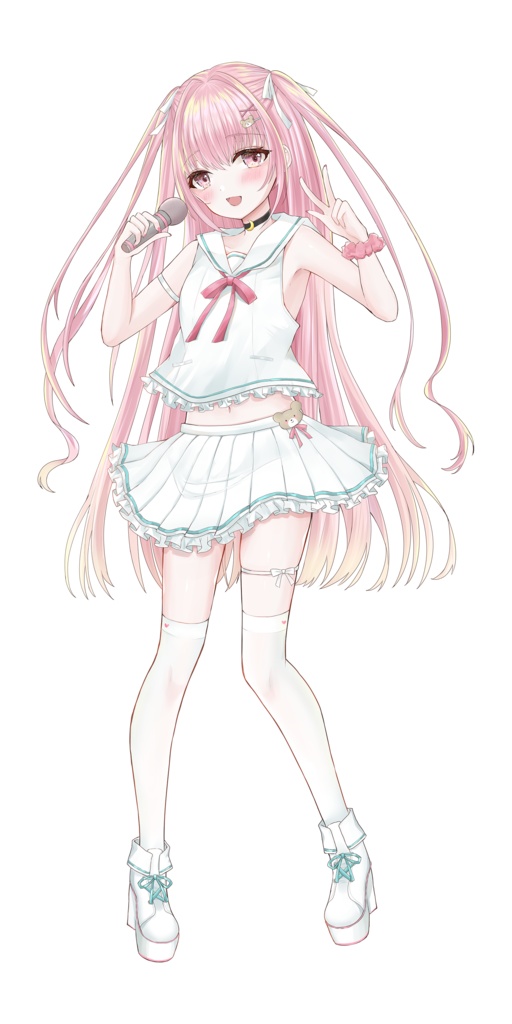 【無料/有料】立ち絵素材_フリー素材イラスト_全身_少女_女の子_アイドル_vtuber