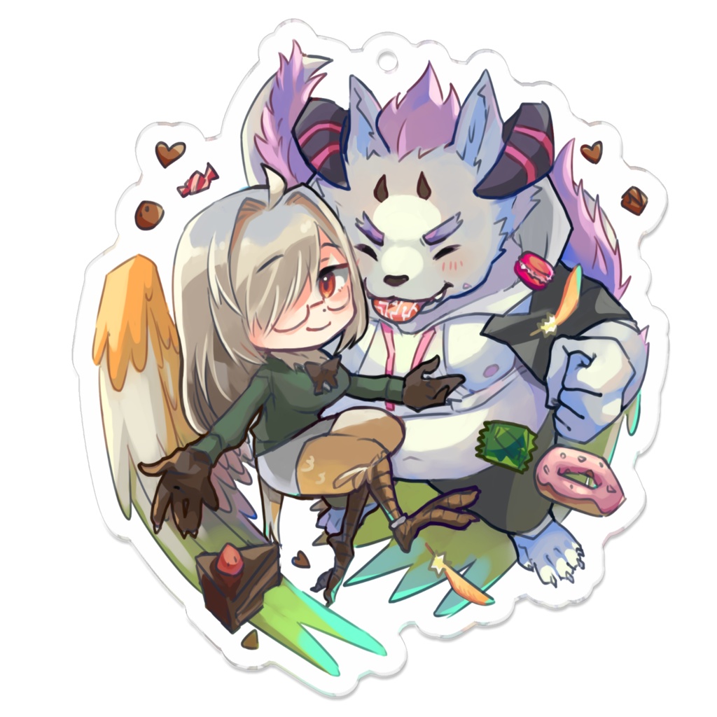 ジズとベヒモスのアクリルキーホルダー