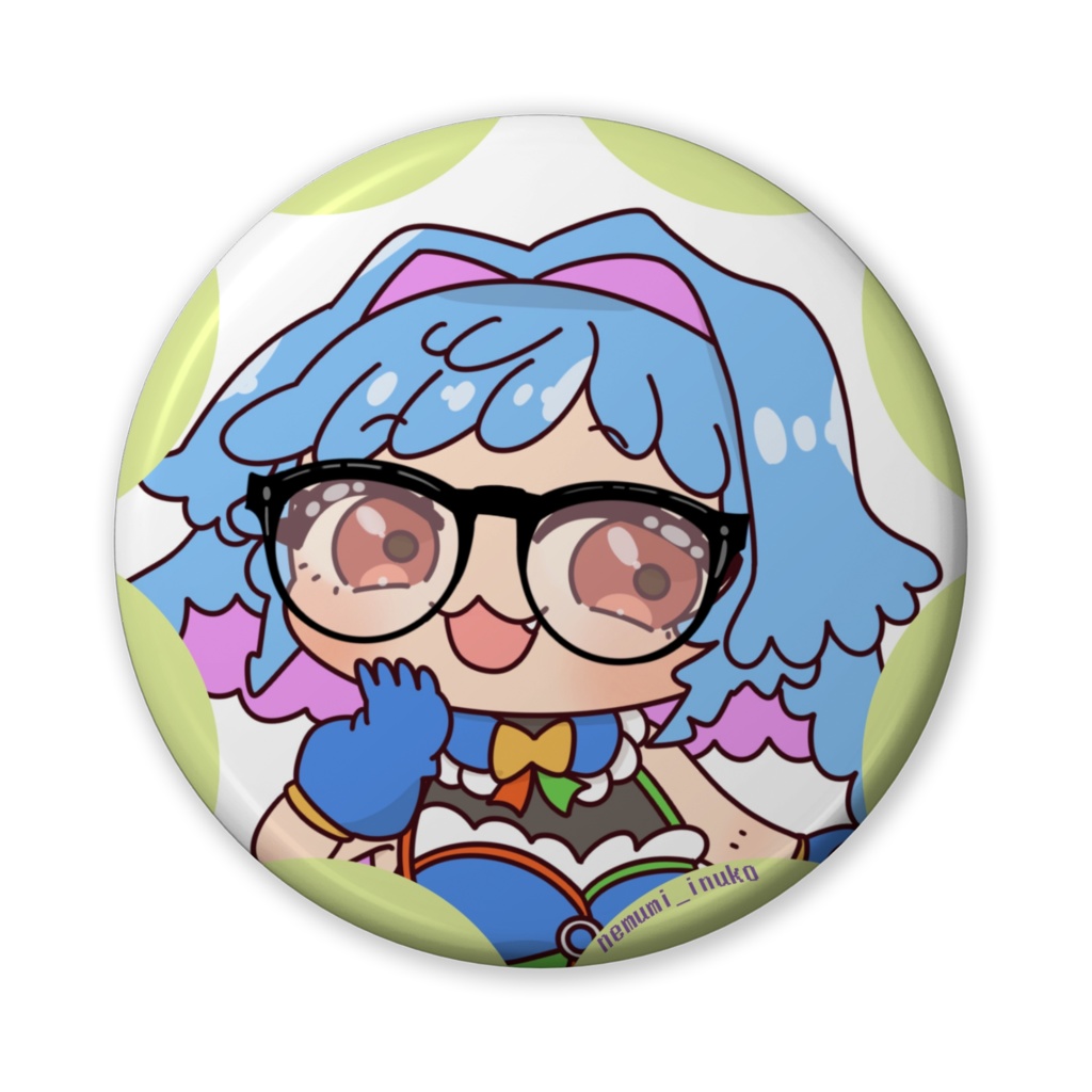 E缶バッジ(メガネピナ)