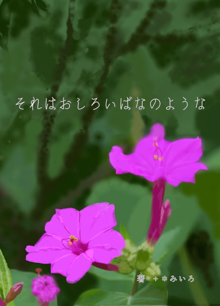 それはおしろいばなよような