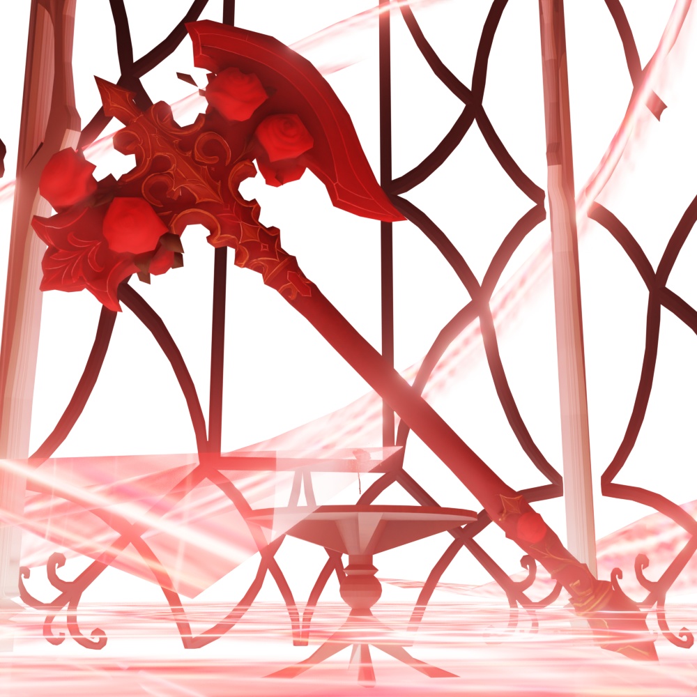 【3Dmodel】 玫瑰绽放之斧 